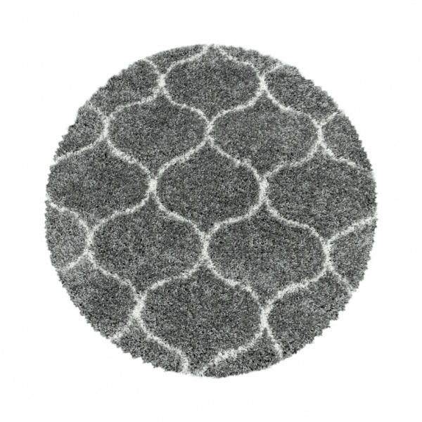 Salsa Shaggy Contemporary Grey Rug